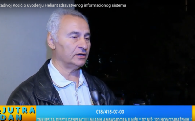 Profesor Dr Radivoj Kocić, pomoćnik direktora niškog UKC: „Heliant predstavlja veliki iskorak“.