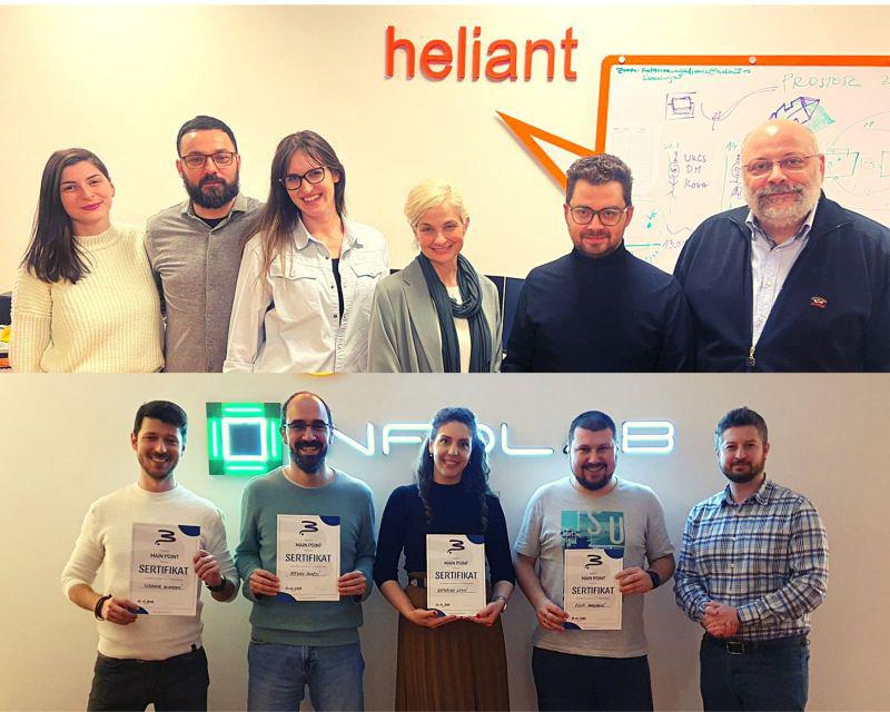 Obuka za javni nastup i prezentovanje za zaposlene u kompaniji Heliant