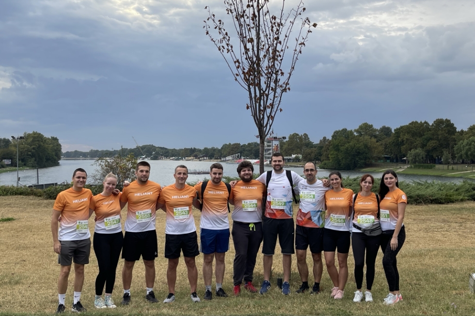 Heliant employees continue to beat records in the race in Belgrade